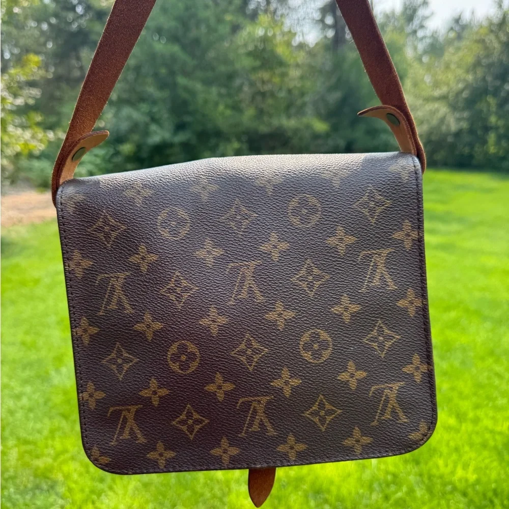 Louis Vuitton Dark Brown Monogram Messenger Shoulder Bag